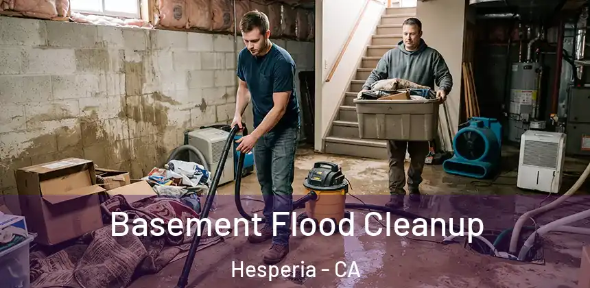 Basement Flood Cleanup Hesperia - CA