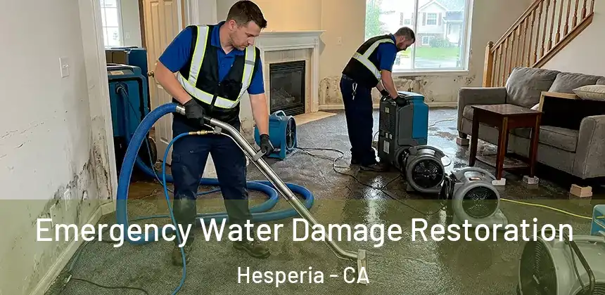 Emergency Water Damage Restoration Hesperia - CA