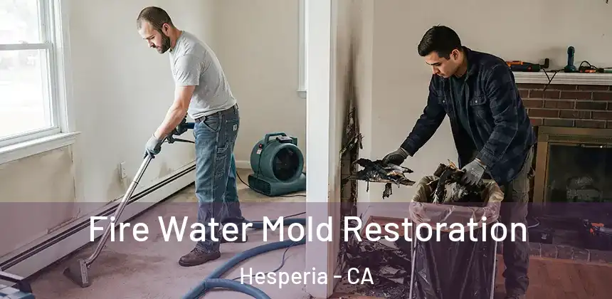 Fire Water Mold Restoration Hesperia - CA