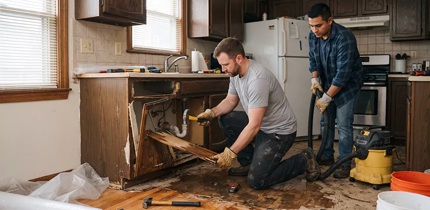 Repairing Water Damaged MDF Cabinets in Hesperia