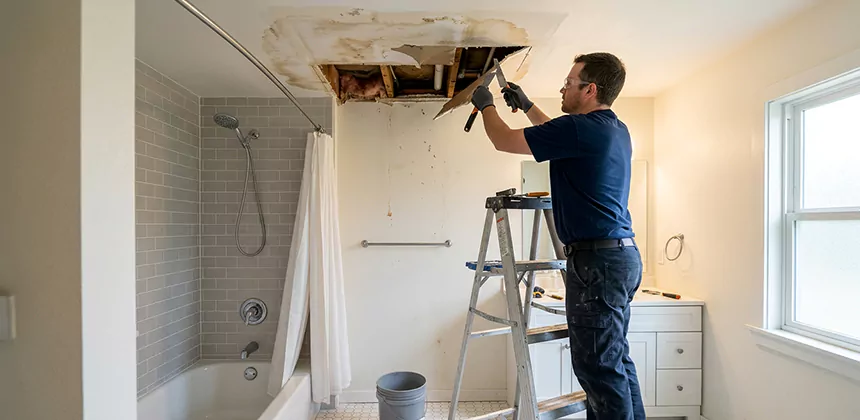 Bathroom Leak Ceiling Repair in Hesperia
