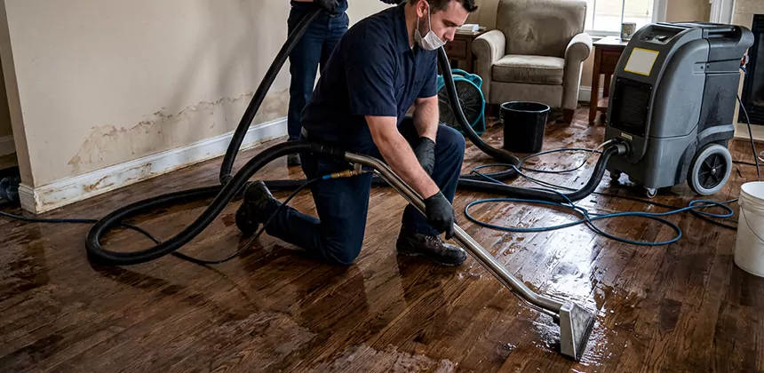 Hardwood Floor Water Extraction in Hesperia