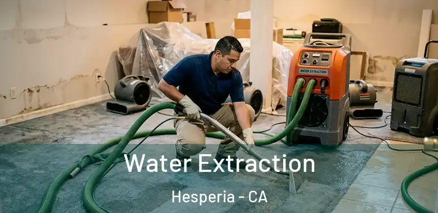 Water Extraction Hesperia - CA
