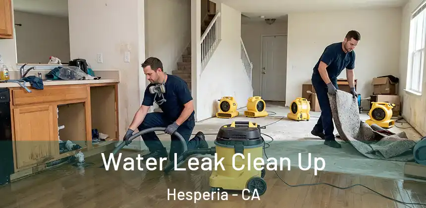 Water Leak Clean Up Hesperia - CA
